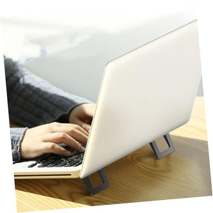 Veemoon 2pcs Foldable Laptop Stand Desk Holder Portable Mini Notebook Holder Adjustable Heightening Support Cooling Riser for Office and Home Use
