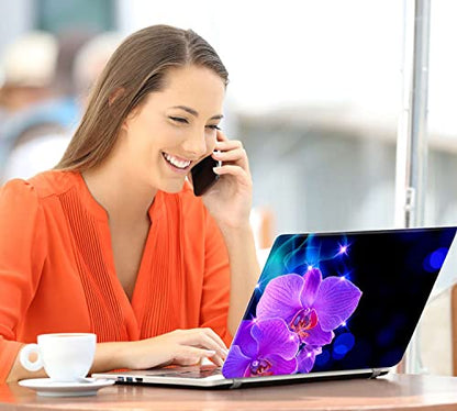 Laptop Notebook Skin Sticker Cover Decal Fits 12 13 13.3 14 15 15.4 15.6 inch Laptop Protector Notebook PC | Easy to Apply, Remove and Change Styles (Phalaenopsis) - color: Phalaenopsis