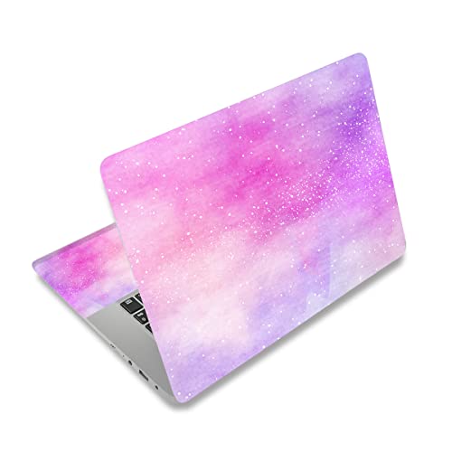 Laptop Notebook Skin Sticker Cover Decal Fits 12 13 13.3 14 15 15.4 15.6 inch Laptop Protector Notebook PC ，Protector Cover for Toshiba Hp Samsung Dell Apple Acer Leonovo Sony Asus Notebook - color: Pink Galaxy