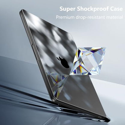 Fintie Case for MacBook Air 13.6 Inch A3449 A3240 A3113 A2681 (2022-2026 Release), [Ultra-Transparent] Slim Snap On Hard Shell Cover for MacBook Air 13 Inch with M2 M3 M4 M5 Chip, Crystal Black - color: Crystal Black