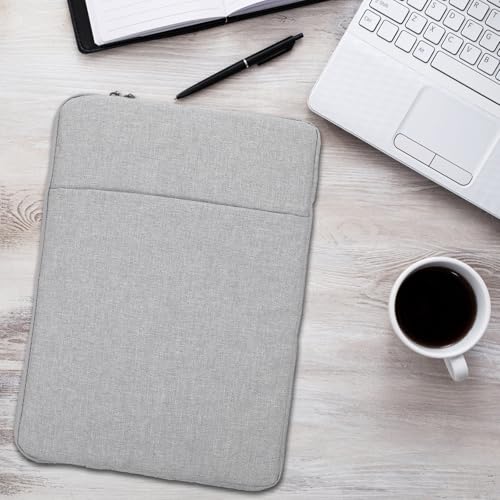 Waterproof 14-inch Laptop Bag Sleeve Gray Shockproof Sturdy Travel Carrying Case for Men and Women