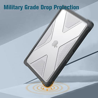 Fintie Case for MacBook Pro 14 Inch A3426 A3427 A3434 A3401 A3185 A3112 A2992 A2918 A2779 A2442 with M5 M4 M3 M2 M1 Chip (2021-2026) - Heavy Duty Rugged Hard Shell Cover, Crystal Clear - color: Crystal Clear