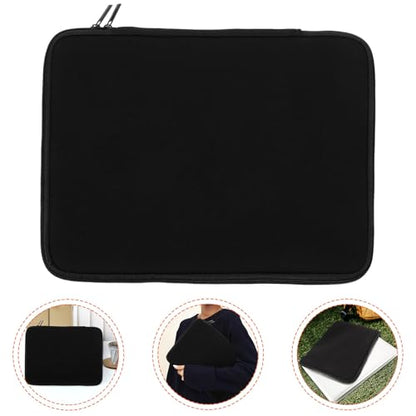 ULTECHNOVO Neoprene Laptop Inner Bag 13-inch Black Protective Sleeve for Tablet and Notebook, Travel Tablet Carrier with Shockproof Padding for Outdoor Use
