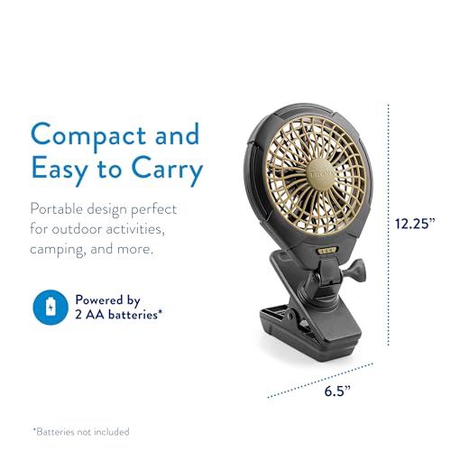 Treva 5 in Battery Powered Clip Fan with Clamp | Yes - style: 1 Pack