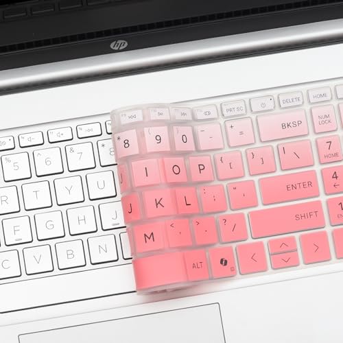 Keyboard Cover for HP 15.6" Laptop 15-fc 15-fd 15t-fd000/fd100 15-fd0123dx 15-fd0127dx 15-fd0023dx 15-fd0005dx 15-fd0130wm 15-fd1008cl 15-fd0107dx 15-fd0083wm 15-fd0335nr 15-fd0131wm 15-fd1155cl - color: Ombrepink