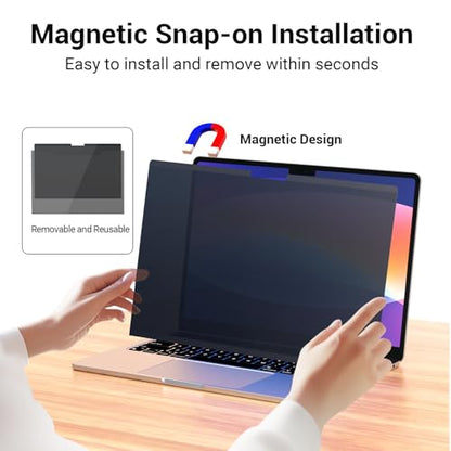 Magnetic Privacy Screen Protector Macbook Air 13.6/13 Inch 2022-2026 M2-M5 | Removable Mac Air 13.6/13 Inch A3113 A2681 A3240 A3449 Privacy Screen Protector Camera Cover Anti Spy Blue Light Glare - size: Camera Cover MacAir13.6