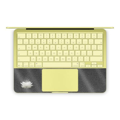 Glossy Glitter Laptop Skin Compatible with Apple MacBook Neo - Twilight Lotus - Premium 3M Vinyl Protective Wrap Decal Cover - Easy to Apply | Crafted in the USA by MightySkins - color: Twilight Lotus, size: MacBook Neo Full Cover Skin, style: Glossy Glit
