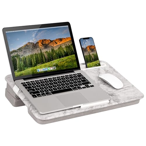 LAPGEAR Elevation Lap Desk - White Marble, Fits 15.6” Laptops - color: White Marble