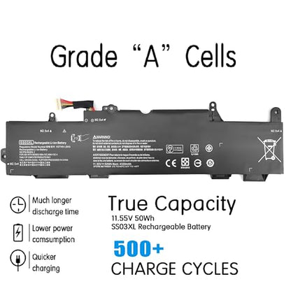 SS03XL 933321-855 Laptop Battery Replacement for HP EliteBook 840 730 735 740 745 830 846 G5, 735 745 830 840 G6 ZBook 14U G5 G6 HSN-I13C-4 HSN-112C HSTNN-LB8G Computer Notebook Battery.