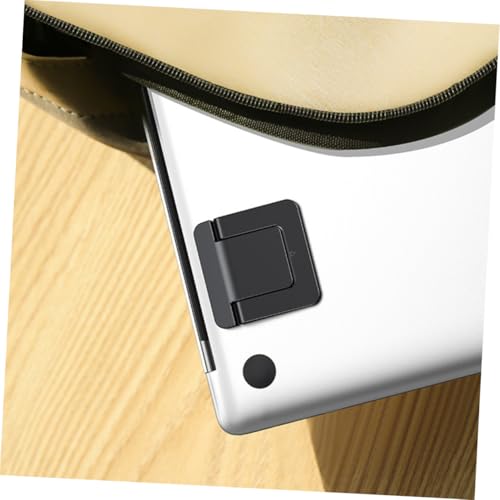 DOITOOL 2pcs Mini Foldable Laptop Stand Holder, Portable Notebook Holder with Heightening Support for Travel and Home Office, Black