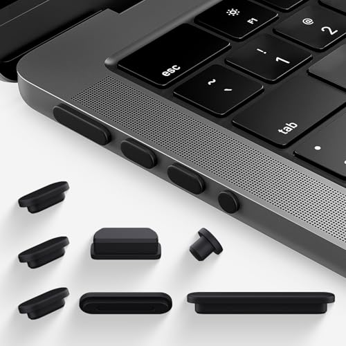 7PCS Anti Dust Port Plugs Accessory Cover for 2026 2025 MacBook Air 13 inch 15.3 inch M5 M4 M3 M2 M1 / 2026-2022 MacBook Pro 14" & 16" M5 M4 M3 M2 M1 Pro/Max, MacBook Port Accessories