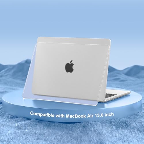MOSISO Compatible with MacBook Air 15 inch Case M5 M4 M3 M2, Frost Clear | Ultra Thin Hard Case,Precision Color & Anti-Fingerprint -Compatible with MacBook Air 15.3 inch A3241 A3114 A2941 2026-2023 - color: Matte Clear
