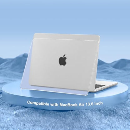 MOSISO Compatible with MacBook Air 15 inch Case M5 M4 M3 M2, Frost Clear | Ultra Thin Hard Case,Precision Color & Anti-Fingerprint -Compatible with MacBook Air 15.3 inch A3241 A3114 A2941 2026-2023 - color: Matte Clear