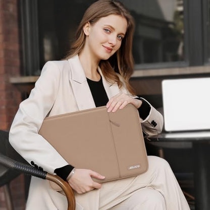 MOSISO Laptop Case 13 inch, Laptop Sleeve Bag with Pocket | Compatible with MacBook Neo A3404 2026/Air/Pro 13 M5/M4/M3/M2/M1 2026-2016, Polyester Vertical Computer Bag, Bronze Brown - color: Bronze Brown, size: 13 inch