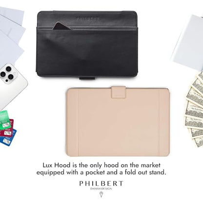4-in-1 Laptop Screen Shade – Original Lux Hood – Sun, Privacy, Heat & Contrast Protection, Freestanding with Pocket, Fits 15–16” MacBook & PC, Patented, Beige | PHILBERT Danish Design - color: Beige, size: 15-16in