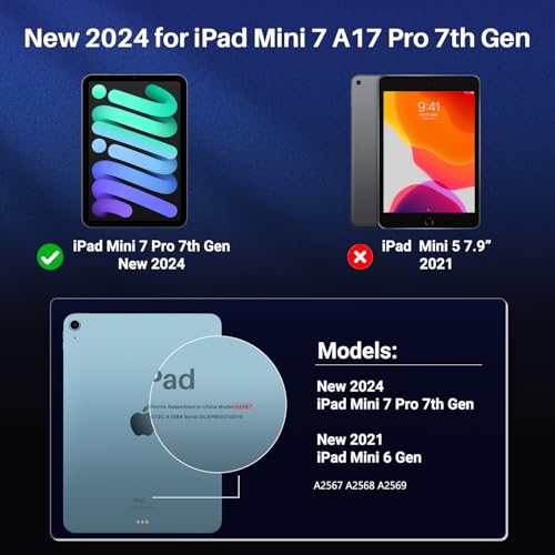 ZOEGAA Privacy Screen Protector for iPad Mini 7(2024,A17 Pro 7th Gen) /iPad Mini 6(2021,6th Gen),Anti Blue Light Anti-Spy Matte Screen Film Guard Screen Protector for 8.3 - size: iPad Mini 6 8.3 inch 2021
