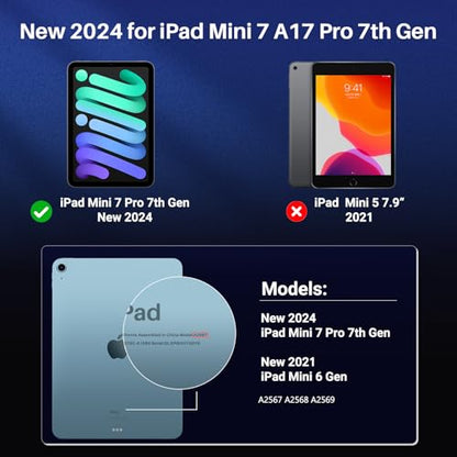ZOEGAA Privacy Screen Protector for iPad Mini 7(2024,A17 Pro 7th Gen) /iPad Mini 6(2021,6th Gen),Anti Blue Light Anti-Spy Matte Screen Film Guard Screen Protector for 8.3 - size: iPad Mini 6 8.3 inch 2021