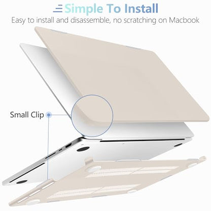 MEEgoodo for M5 MacBook Pro 16 inch Case 2026 2024 2023 2021 (Fit Model A3429/A3428/A3403/A3186/A2991/A2780/A2485) M5 M4 M3 M2 M1 Pro/Max, Laptop Case with Keyboard & Webcam Cover, Rock Gray - color: Rock Gray