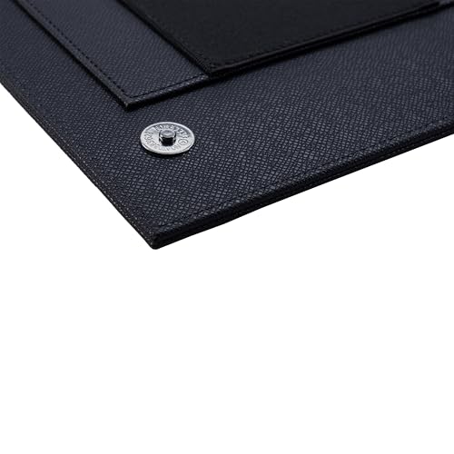 Case-it Padded Laptop Sleeve | Fits 15-Inch | LAP-101-LL-C Black | Faux Leather, Microfiber-Lined Gusseted Pocket, Internal Elastic Pocket, Laptop Protector, 6-Pack, School & Office - color: LAP-101-LL-BLACK, size: 6 Pack