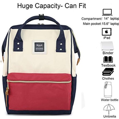 Himawari Laptop Backpack Travel Backpack With USB Charging Port Large Diaper Bag Doctor Bag School Backpack for Women&Men (9001-PH) - color: 9001-ph