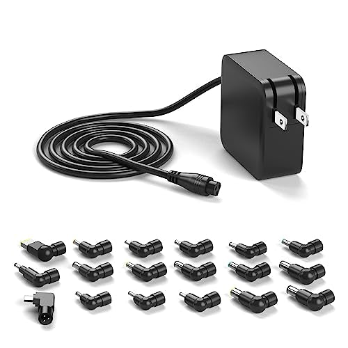 Powseed 100W 90W Universal Laptop Charger AC Adapter with USB Port for Lenovo HP Dell Acer ASUS Gateway Toshiba Samsung Sony 65W 45W 5V 12V 18.5V 19V 19.5V 20V Power Supply Cord with 18 Tips USB C