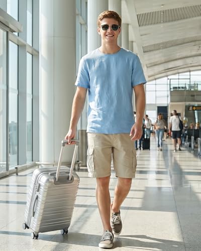 LARVENDER Carry on Luggage Sets 3 Piece, 20 Inch Suitcases, Glossy Silver | 22x14x9 Airline Approved, Lightweight PC+ABS Hardshell, Smooth 360° Double Wheels, TSA Lock, 3-Piece Set with XL Backpack - color: Glossy Silver (XL-BP), size: 3 Piece Set (Backpa