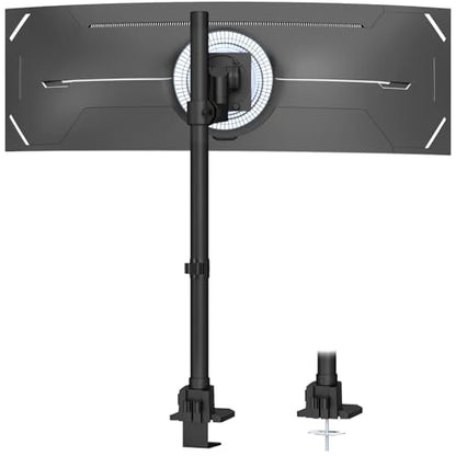 Monitor-Arm Ultrawide Heavy Duty 24-57'' - Extra Tall Aluminum Single Monitor Mount Holds up to 59.4lbs, Adjustable Desk Mount Stand, VESA 75/100 mm, Black - size: Extra Tall