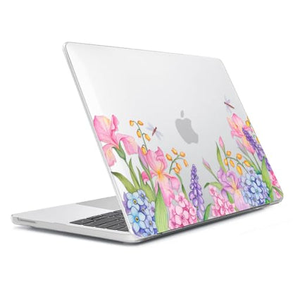 Compatible with MacBook Neo Case 13 inch 2026 Release Model A3404 with A18 Pro Chip, Precision Fit & Anti-Crack Hard Shell Pattern Case & Keyboard Cover &Screen Protector&Webcam Cover, Flower - color: Flower