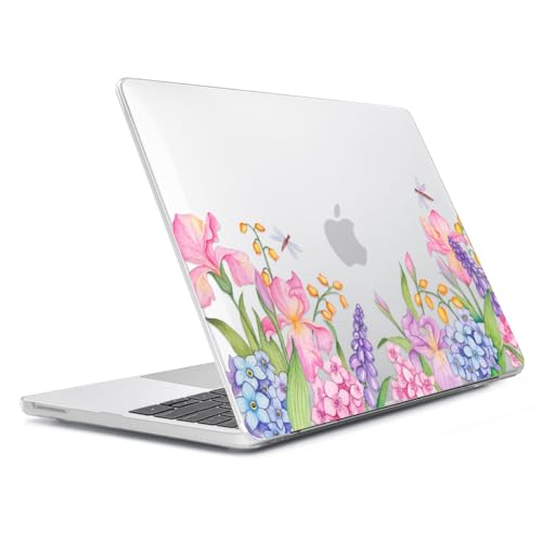 Compatible with MacBook Neo Case 13 inch 2026 Release Model A3404 with A18 Pro Chip, Precision Fit & Anti-Crack Hard Shell Pattern Case & Keyboard Cover &Screen Protector&Webcam Cover, Flower - color: Flower