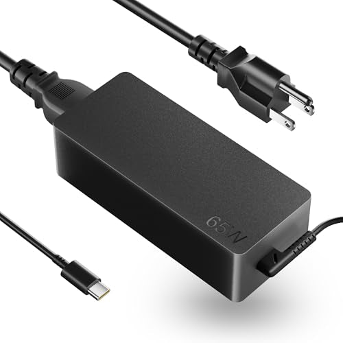 65W USB C Laptop Charger Replacement for Lenovo ThinkPad X1 T14 T15 E14 Yoga 7i 9i, Compatible with Chromebook Type C Power Adapter ADLX65YLC3A - size: KT60W200450B3