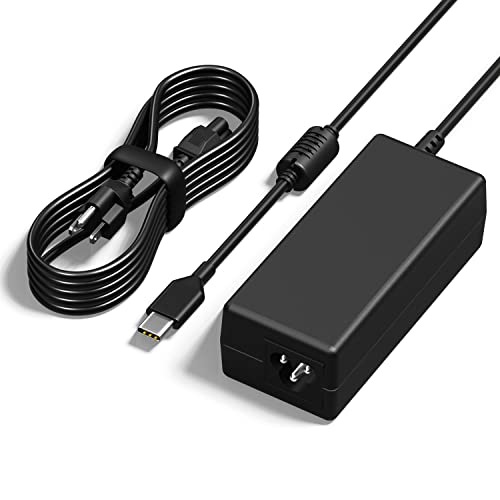 65W 45W USB-C Laptop Charger Type C Computer Fast Charger Power Adapter,Compatible with Lenovo,Dell,Acer,Asus,Google Chromebook Thinkpad Yoga EliteBook XPS Latitude,Samsung,MacBook and More - color: Black5