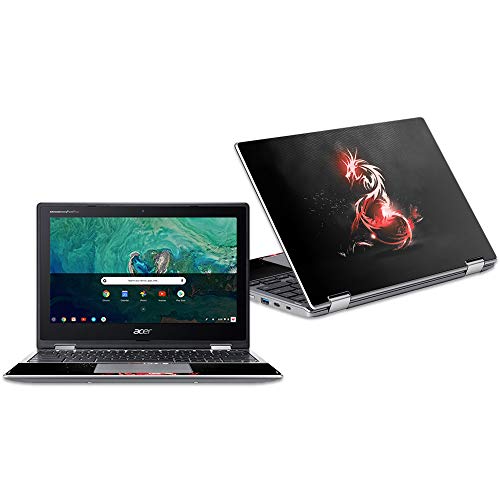 MightySkins Skin Compatible with Acer Chromebook Spin 11" CP311 - Tribal Dragon | Protective, Durable, and Unique Vinyl Decal wrap Cover | Easy to Apply, Remove, and Change Styles | Made in The USA - color: Tribal Dragon