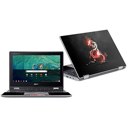 MightySkins Skin Compatible with Acer Chromebook Spin 11" CP311 - Tribal Dragon | Protective, Durable, and Unique Vinyl Decal wrap Cover | Easy to Apply, Remove, and Change Styles | Made in The USA - color: Tribal Dragon