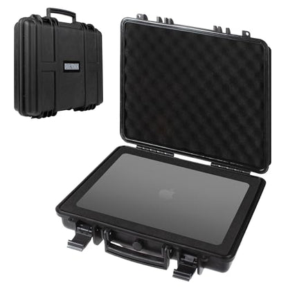Durabox All Weather Hard Case 16 x 14 x 4” - TSA Approved Hard Shell Travel Case with Customizable Foam for Laptops, Electronics, Guns, Pistols and Other Gear - size: Medium 16 x 14 x 4"