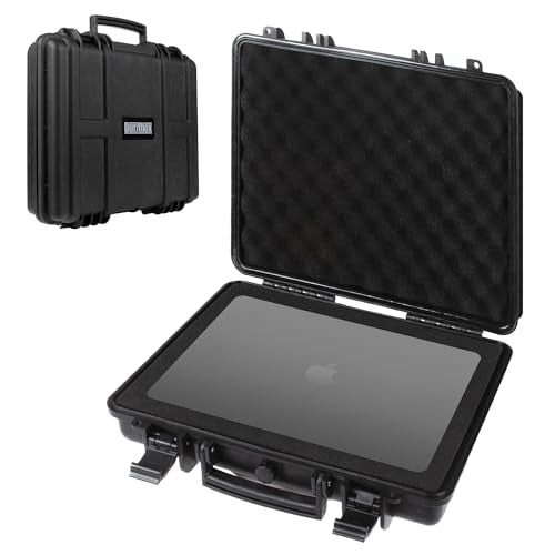 Durabox All Weather Hard Case 16 x 14 x 4” - TSA Approved Hard Shell Travel Case with Customizable Foam for Laptops, Electronics, Guns, Pistols and Other Gear - size: Medium 16 x 14 x 4"