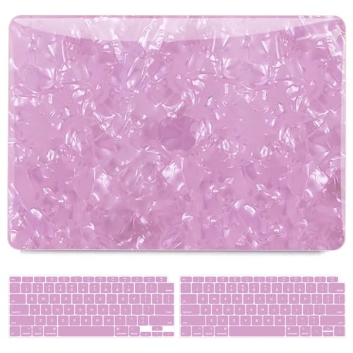 B BELK for MacBook Air 13.3 inch Case M1 A2337 A2179 A1932 Glitter Hot Pink | 2021-2018 Released, Sturdy Protective Laptop Hard Shell with 2 Keyboard Covers - color: Glitter Hot Pink
