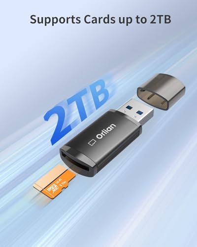 5 Pack USB 3.0 Micro SD Card Reader, 5Gbps Speed SD Card Adapter, Menory Card Reader Compatible with Windows, MAC MacBook Pro/Air, Android and More, Black(5 Pack) - size: 5 Pack