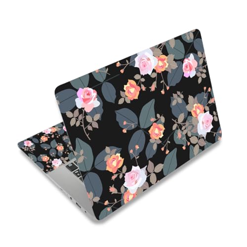 Laptop Skin Sticker Decal,12" 13" 13.3" 14" 15" 15.4" 15.6 inch Laptop Skin Sticker Cover Art Decal Protector Notebook PC (Flowers) - color: Flowers