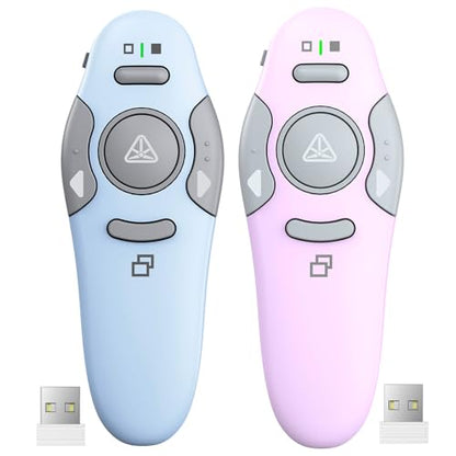 QUI Presenter Remote Bundle | One USB A Blue & One USB A Purple