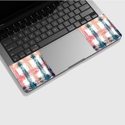 Universal Laptop Skin Sticker with 2 Wrist Pad Skins, Waterproof Scratch Resistant Vinyl Laptop Cover Decal, Cut to Fit for 11–15.6 Inch MacBook HP Dell Lenovo, Gingham Checks - color: Gingham Checks