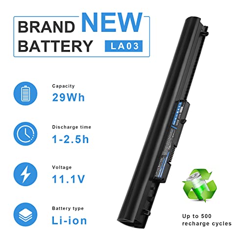 29WH 776622-001 775625-141 775825-221 Laptop Battery for HP Spare LA03 LA03DF LA03031DF HSTNN-DB6N HSTNN-IB6R 14-Y series 14-Y005lA 14-Y002lA 14-Y001lA 15-F series 15-F003DX 15-F004DX 15-F004WM - size: 10.3*1.56*0.85inch LA03