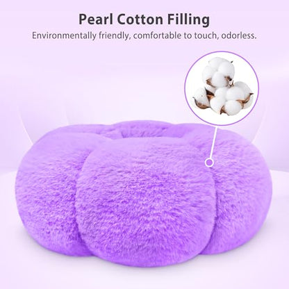CreaDream Pumpkin Tablet Pillow Stand Holder for Kindle iPad, Adjustable Phone Pillow Stand for Lap Bed with Detachable Snack Bowl, Compatible with 4.7"-13" Tablet, iPad, iPhone, Samsung Tabs, Kindle - color: Purple