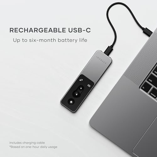 Satechi R2 Bluetooth Remote Control, Presentation & Media Mode | For MacBook, iPad, not compatible with Windows 10/11