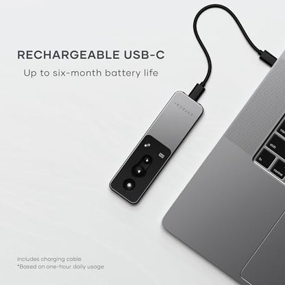 Satechi R2 Bluetooth Remote Control, Presentation & Media Mode | For MacBook, iPad, not compatible with Windows 10/11