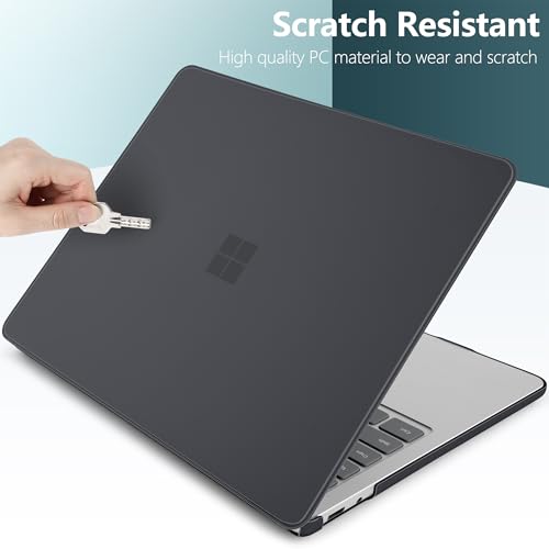 Batianda Case for Microsoft Surface Laptop 13 inch 2025-2026, Matte Black | Fits Model 2095, Lightweight Slim Hard Shell with Scratch-Resistant Protection, Easy Installation, Precision Fit - color: Matte black
