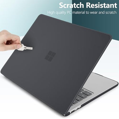 Batianda Case for Microsoft Surface Laptop 13 inch 2025-2026, Matte Black | Fits Model 2095, Lightweight Slim Hard Shell with Scratch-Resistant Protection, Easy Installation, Precision Fit - color: Matte black