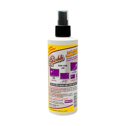 Sparkle Screen & Monitor Cleaner Spray, Ammonia & Alcohol-Free, Anti-Static, Streak-Free Formula for TVs, Laptops & Displays, 8 fl oz (Pack of 3) - size: 8 Fl Oz (Pack of 3)