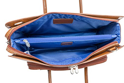 McKleinUSA W Series, Lake Forest, Top Grain Cowhide Leather, 15" Leather Ladies' Laptop Briefcase, Brown (94334) - color: Brown