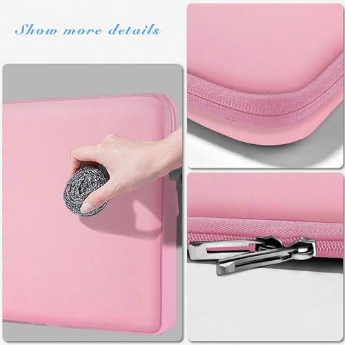 Hseok Laptop Case 13.3 14 inch Sleeve with Additional Case Compatible with MacBook Pro/Neo 14 inch M5/M4/M3/M2/M1 All Model of 13.3 Inch Mac Air/Pro, XPS 13 14 and More 13.3"-14" Notebooks,Pink - color: Pink
