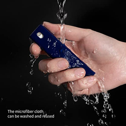 CLICK CLEAN Screen Cleaner, Fingerprint Proof Screen Cleaner Spray, All-in-One Cleaner with Microfiber, Shell and Phone Stand for All Phones, Laptop and Tablet Screens (Dark Blue) - color: Dark Blue